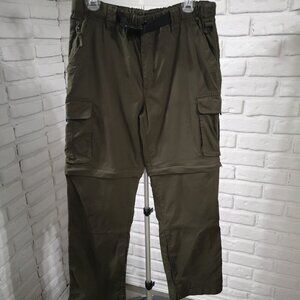 BC Clothing Co. Men's Army Green Size Small Zip Off Cargo Pants/Shorts